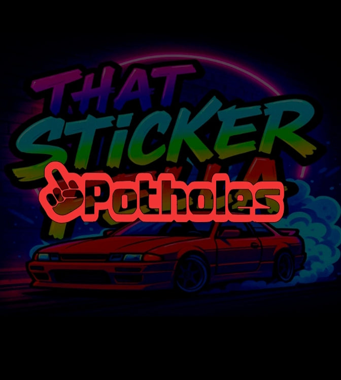 Potholes sticker