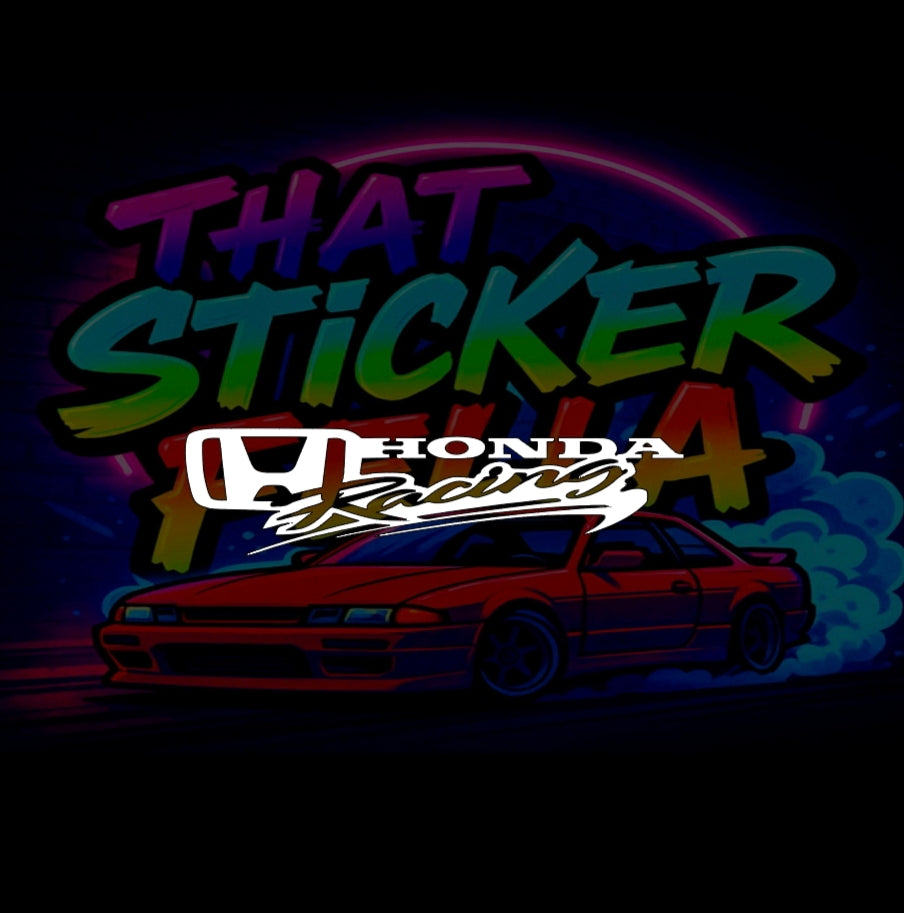 Honda racing windscreen sticker