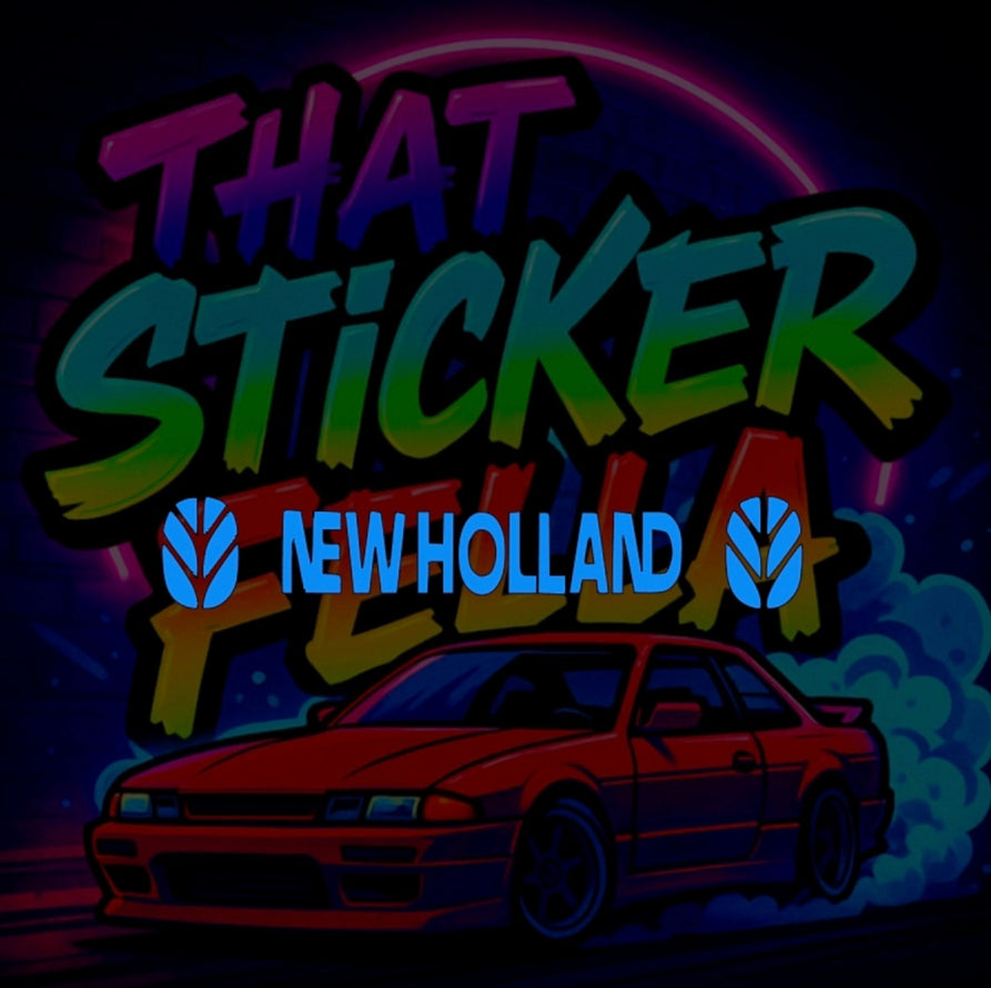 New Holland windscreen sticker
