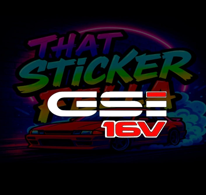 Gsi 16v window sticker
