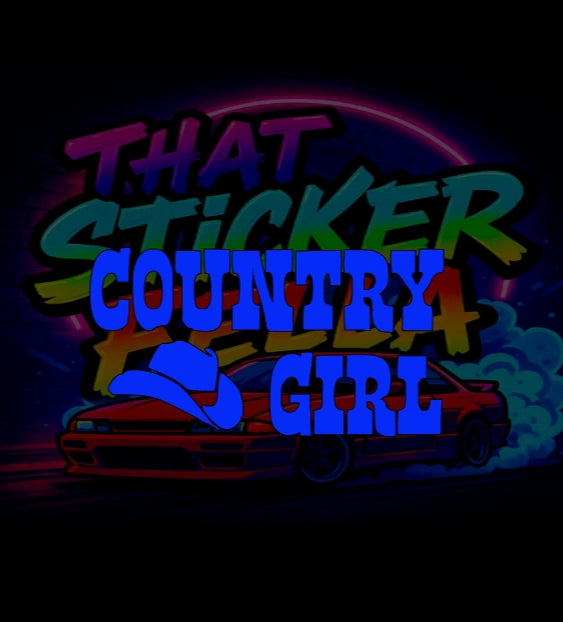 Country girl sticker