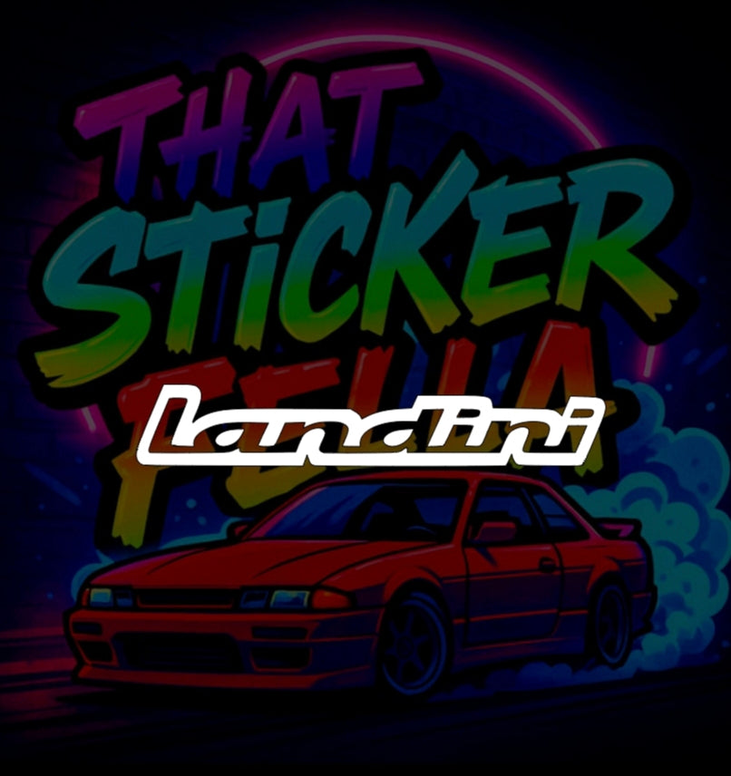 Landini windscreen sticker