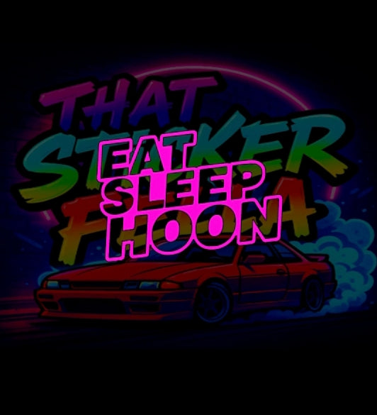 Eat sleep hoon sticker