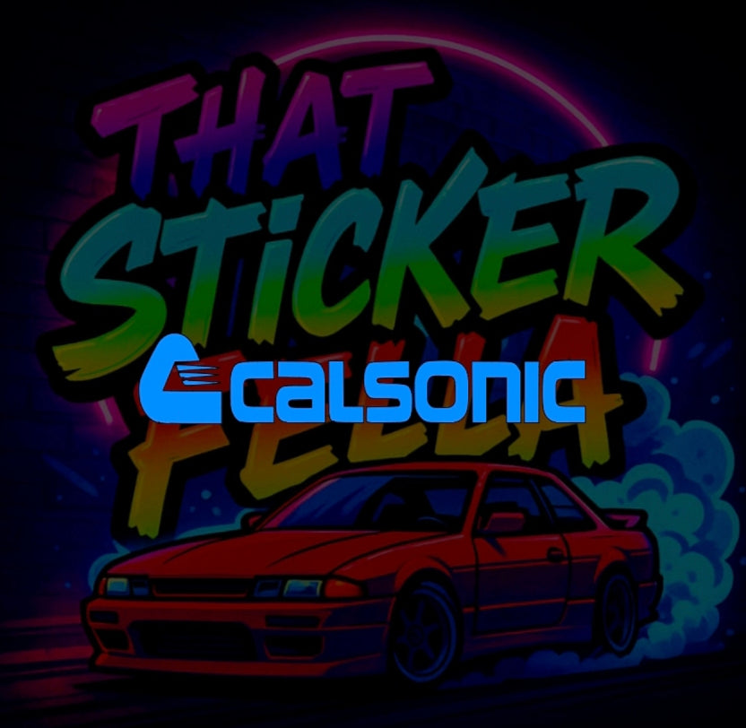 Calsonic windscreen sticker