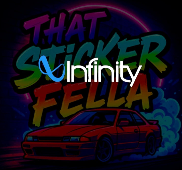 Infinity windscreen sticker