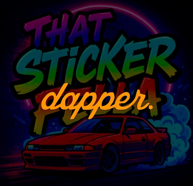 Dapper windscreen sticker