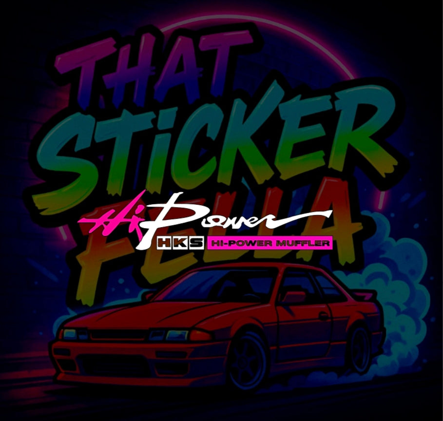 Hks hi power window sticker
