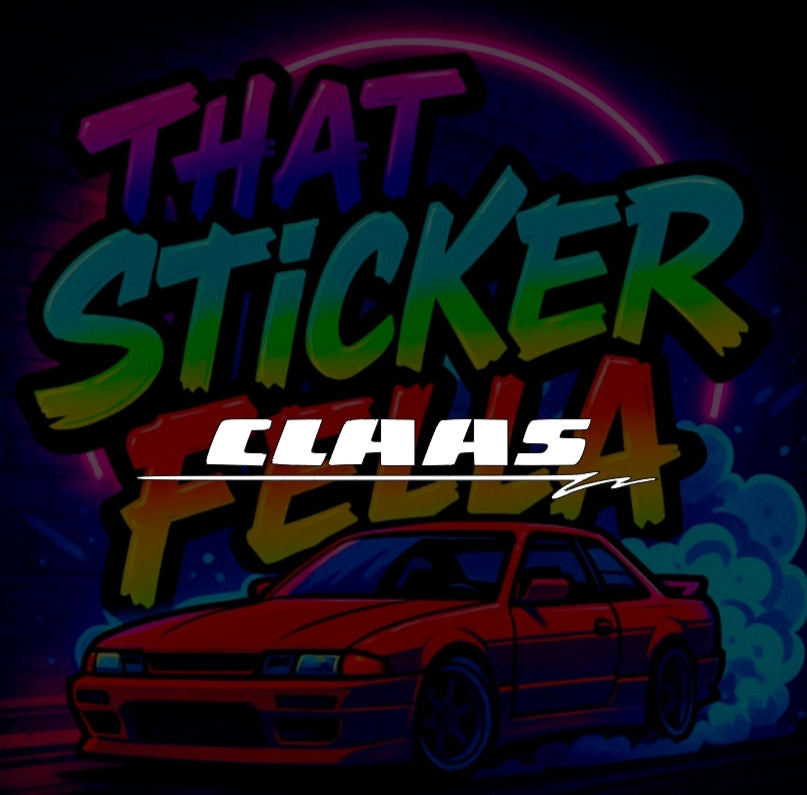 Claas windscreen sticker