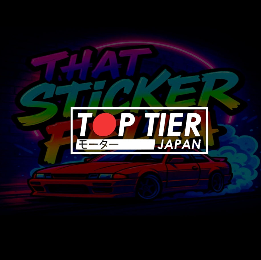 Top tier Japan window sticker