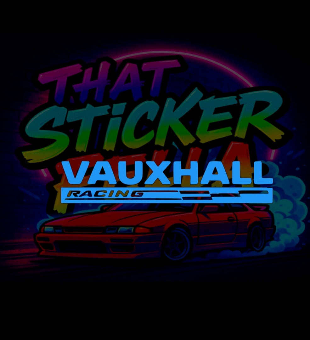 Vauxhall racing windscreen sticker