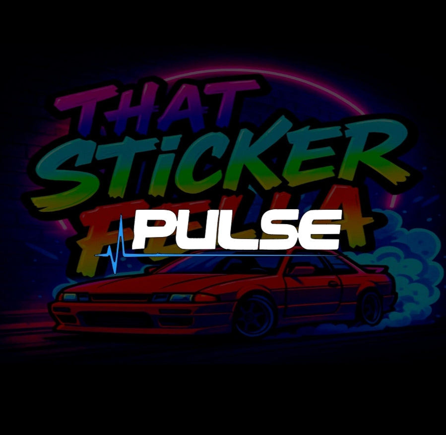 Pulse windscreen sticker