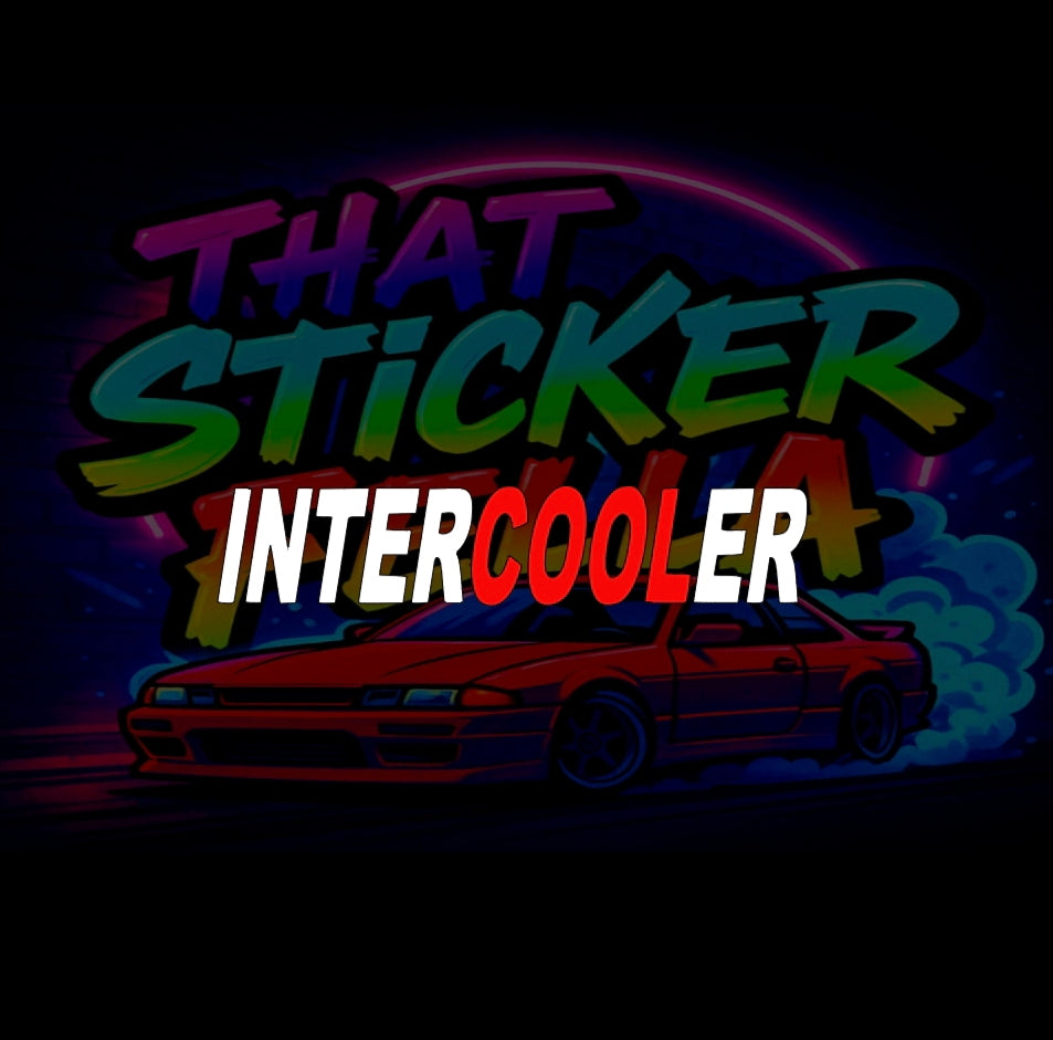 Intercooler windscreen sticker