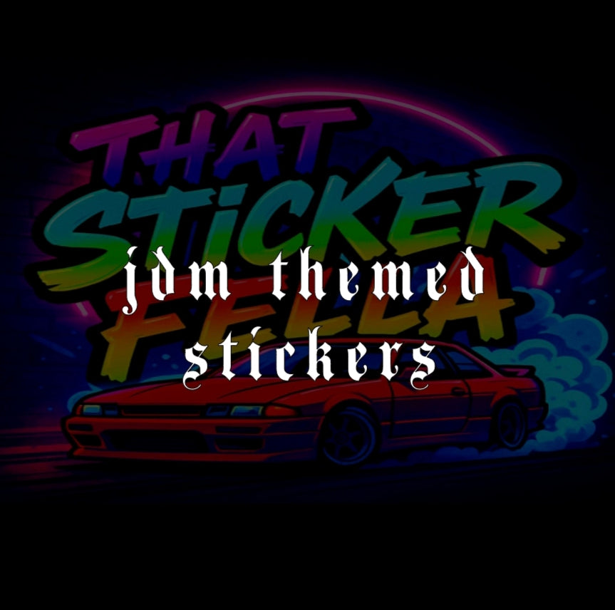 Jdm themed stickers