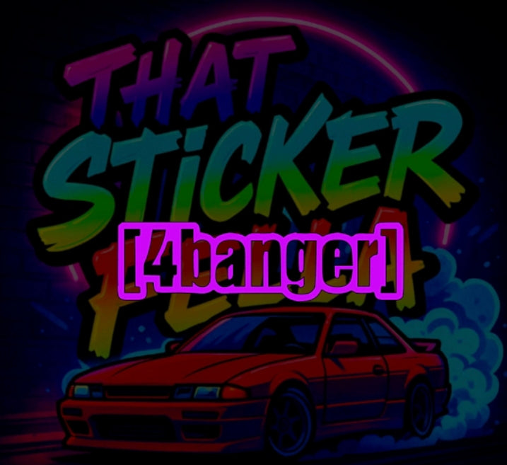 4banger windscreen sticker