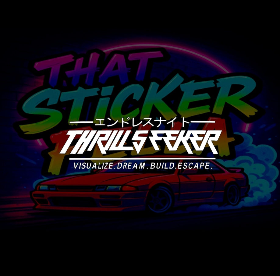 Thrillseeker window sticker