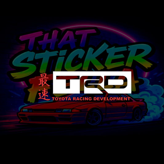 Jap style trd windscreen sticker