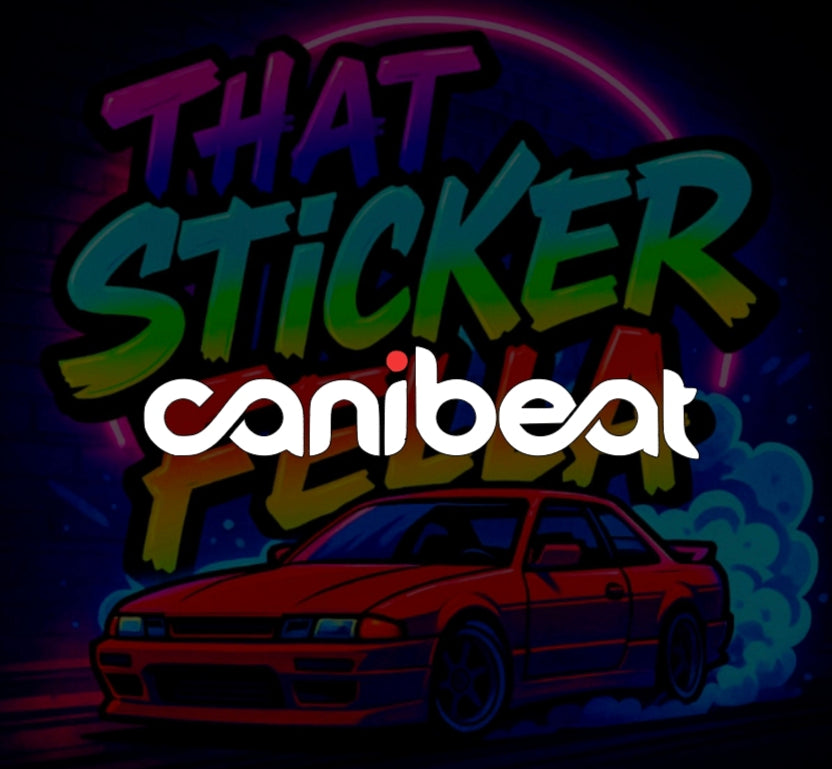 Canibeat windscreen sticker