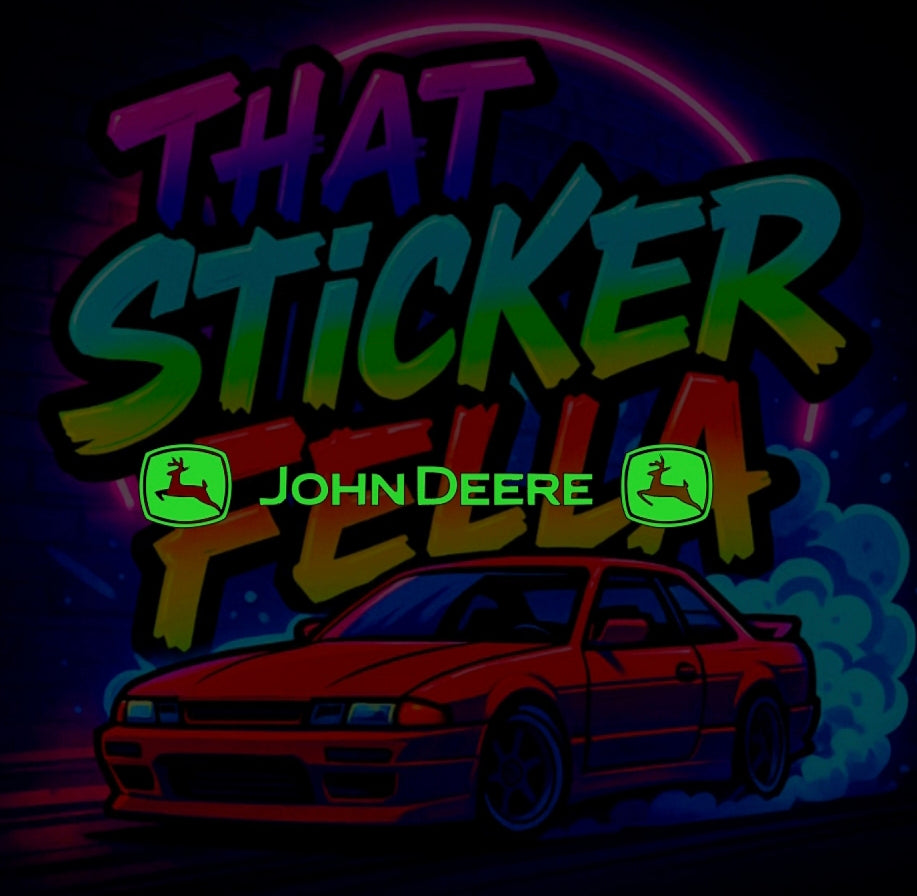John Deere windscreen sticker