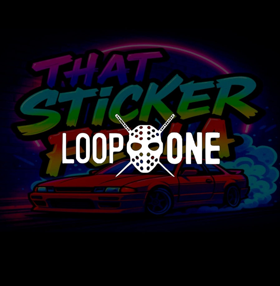 Loop one window sticker