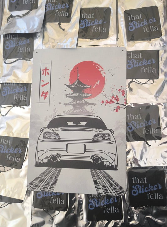 Honda s2000 metal sign
