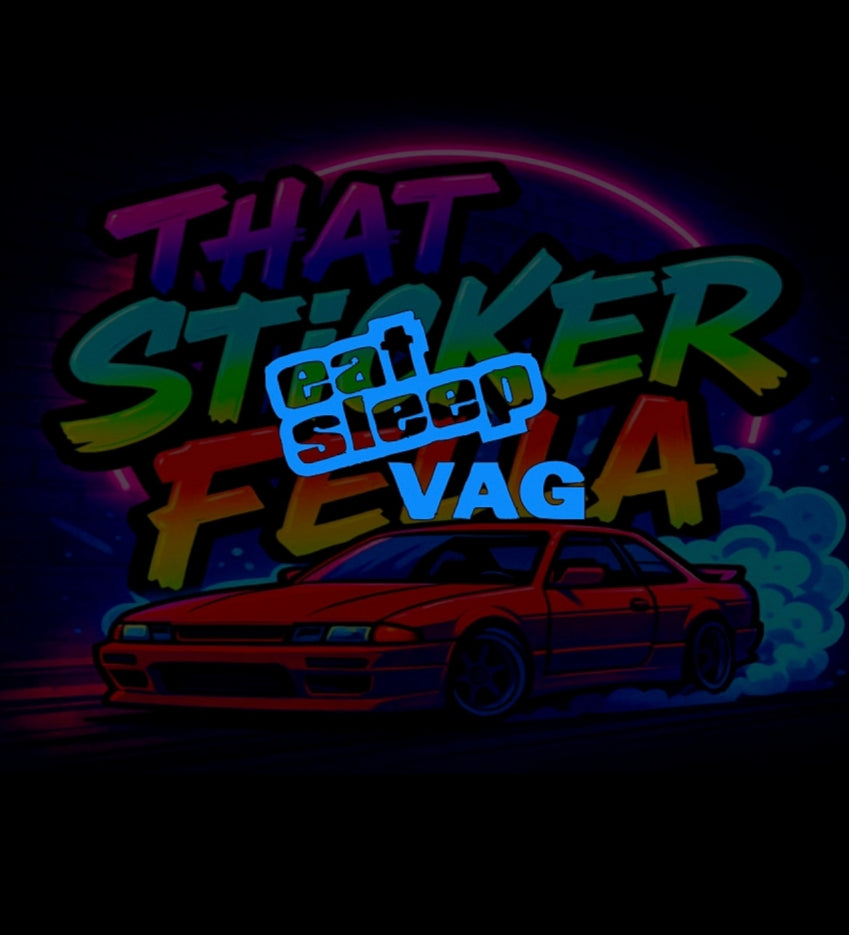 Eat sleep vag sticker