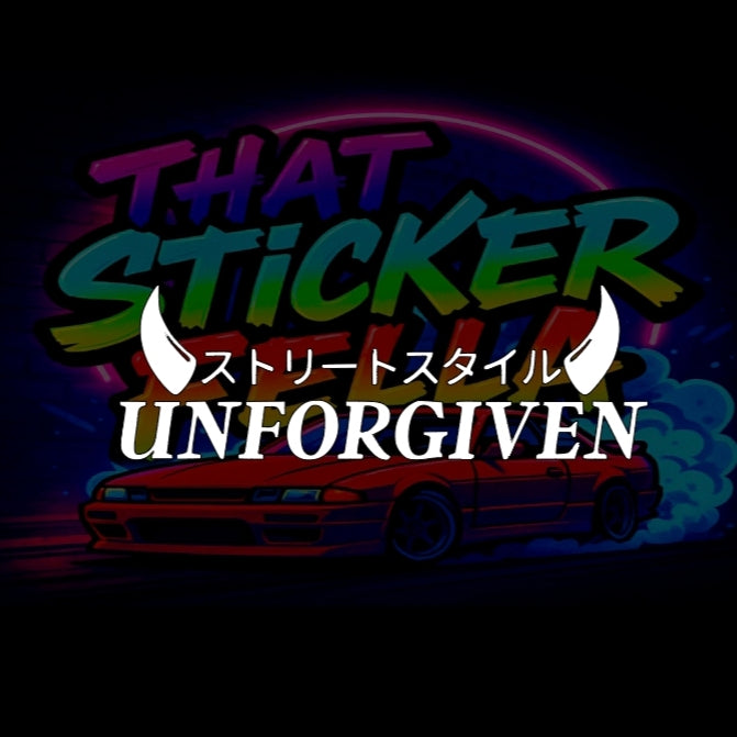 Unforgiven windscreen sticker