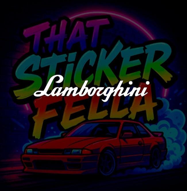 Lamborghini windscreen sticker