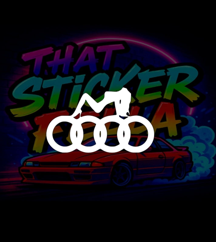 Audi woman sticker