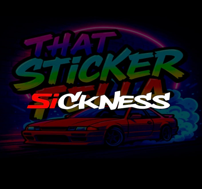Sickness windscreen sticker