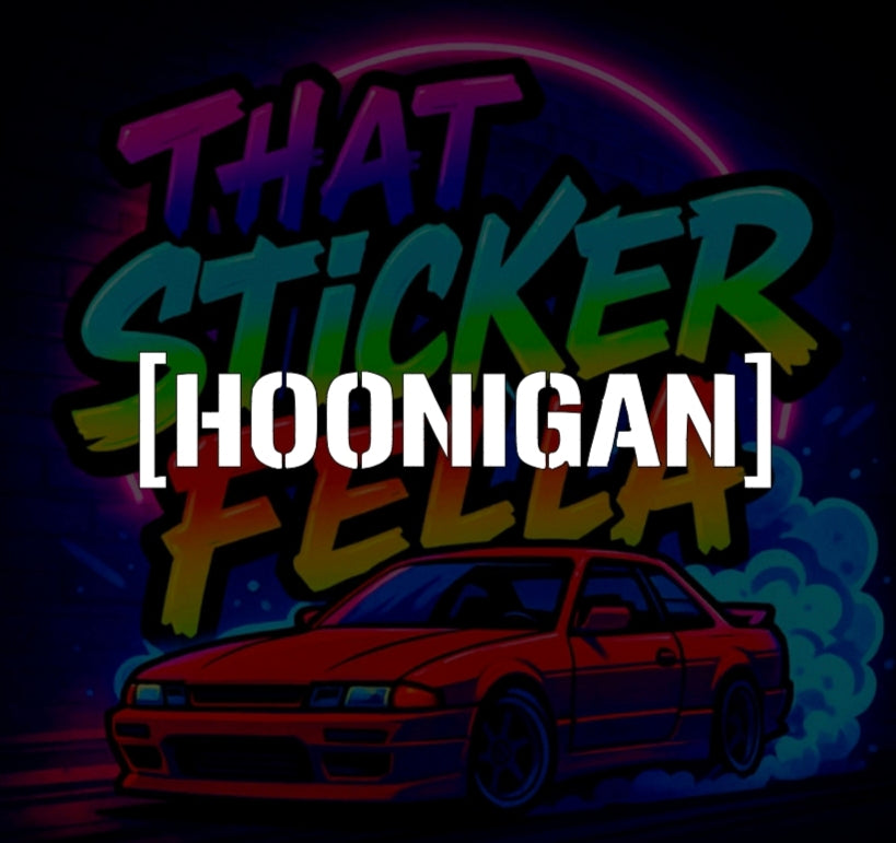 Hoonigan windscreen sticker