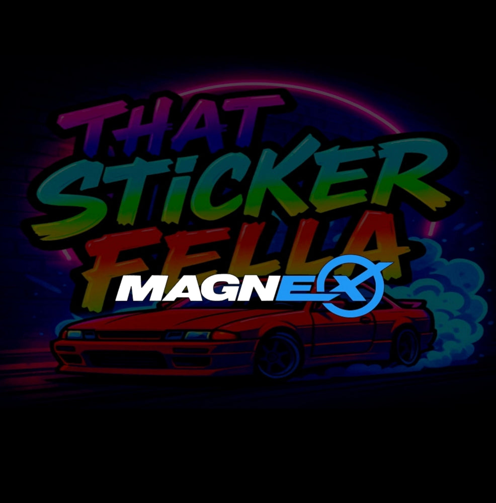 Magnex windscreen sticker