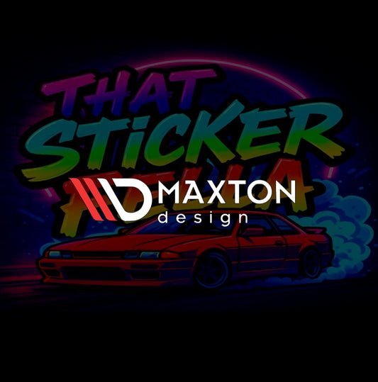 Maxton design windscreen sticker