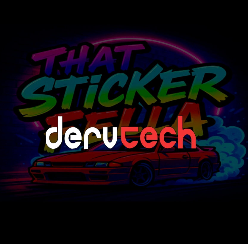Dervtech windscreen sticker