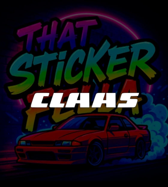 Claas windscreen sticker